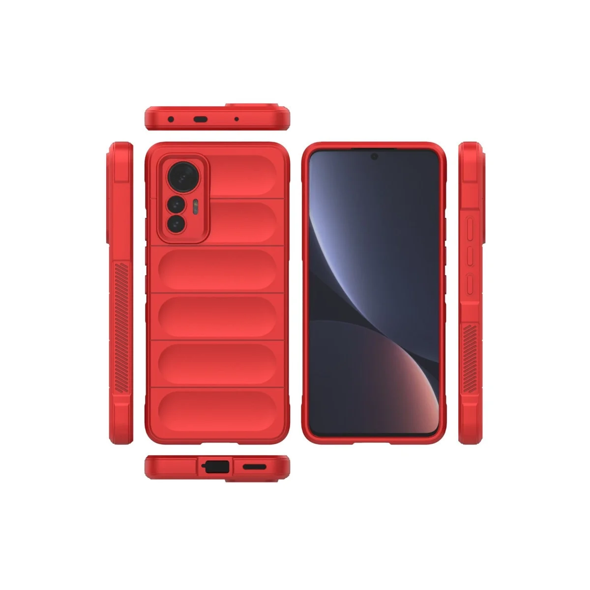 Xiaomi Mi 12 Lite Kılıf Optimum Silikon - Kırmızı Xiaomi Mi 12 Lite Kılıf Optimum Silikon - Kırmızı