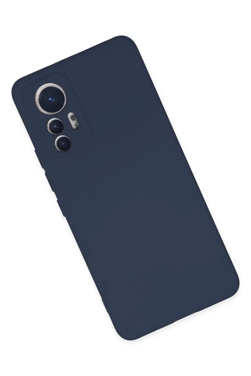 Xiaomi Mi 12 Lite Kılıf Nano içi Kadife Silikon - Lacivert Xiaomi Mi 12 Lite Kılıf Nano içi Kadife Silikon - Lacivert