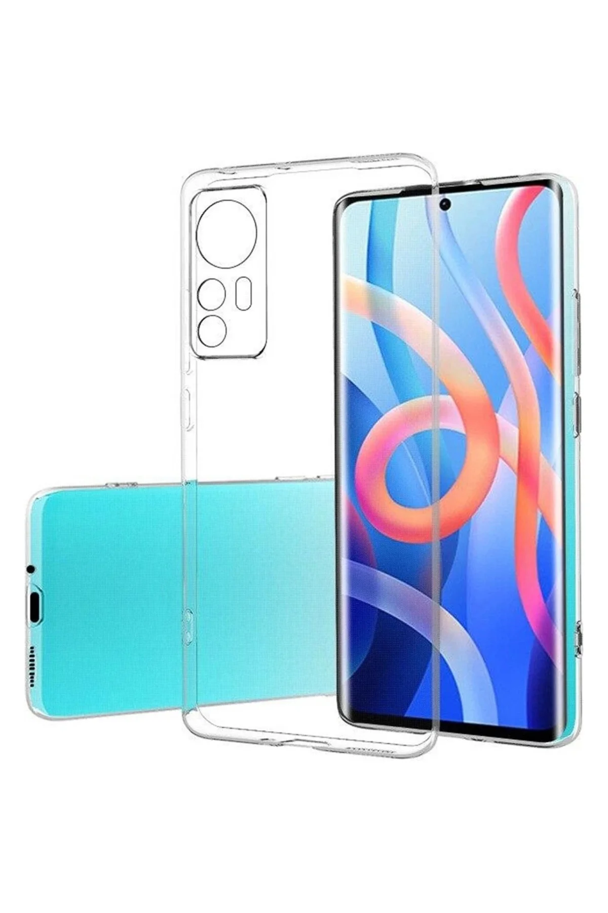 Xiaomi Mi 12 Pro 2.0 MM Korumalı Şeffaf Silikon Kılıf