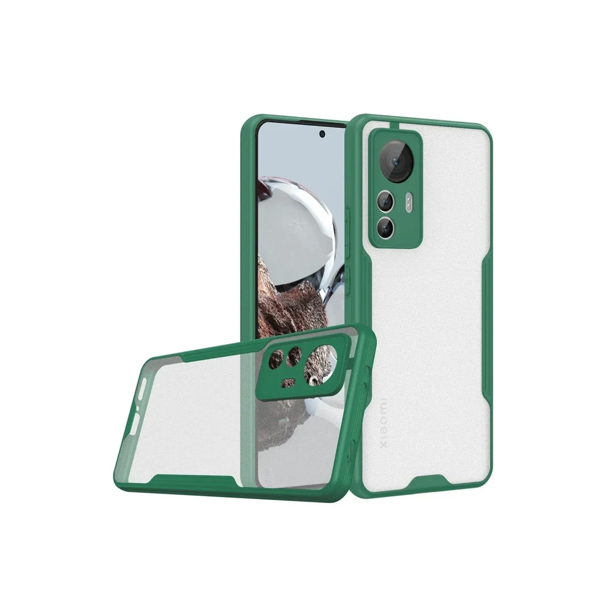 Xiaomi Mi 12T Kılıf Platin Silikon - Yeşil Xiaomi Mi 12T Kılıf Platin Silikon - Yeşil