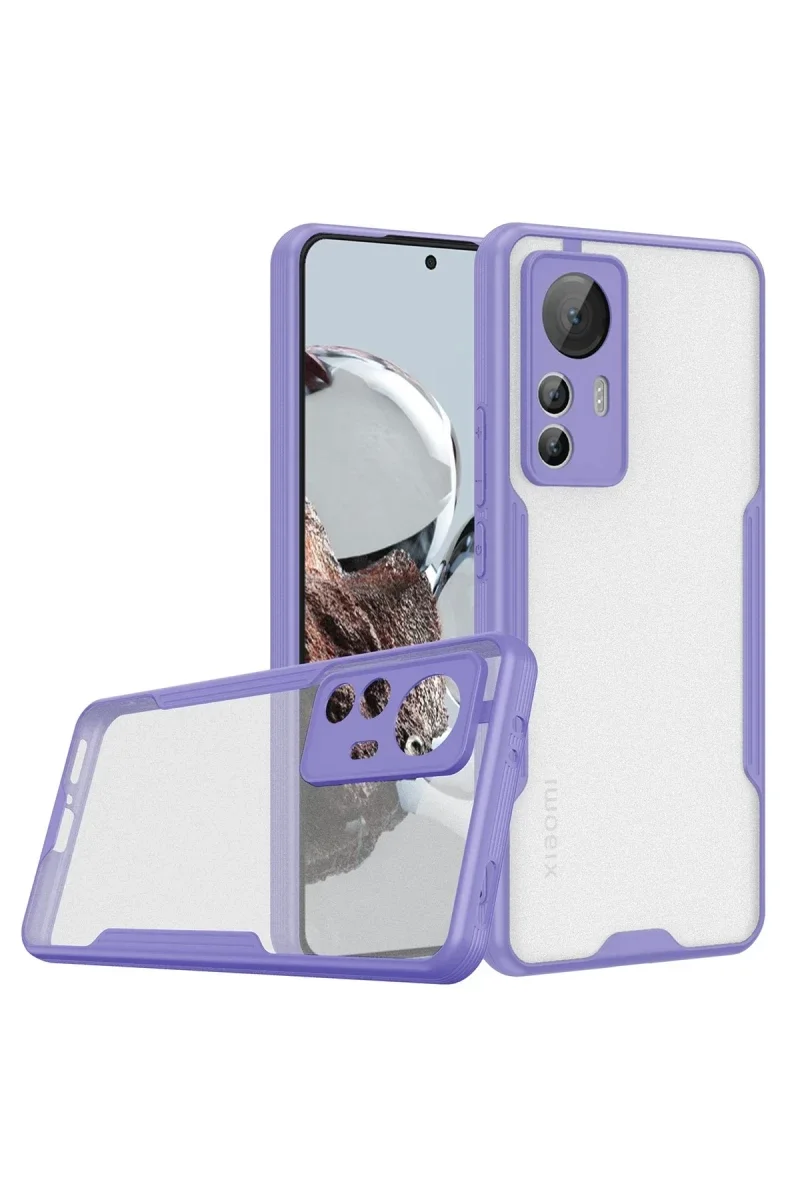 Xiaomi Mi 12T Kılıf Platin Silikon - Lila