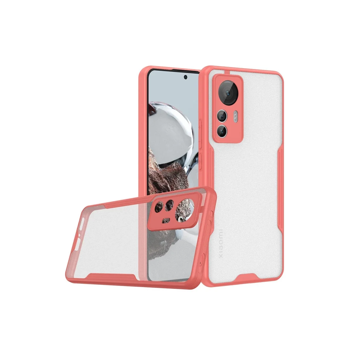 Xiaomi Mi 12T Kılıf Platin Silikon - Pembe