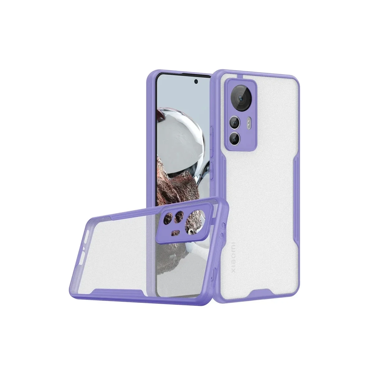 Xiaomi Mi 12T Kılıf Platin Silikon - Lila