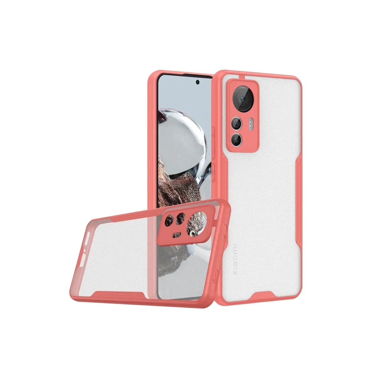 Xiaomi Mi 12T Kılıf Platin Silikon - Pembe