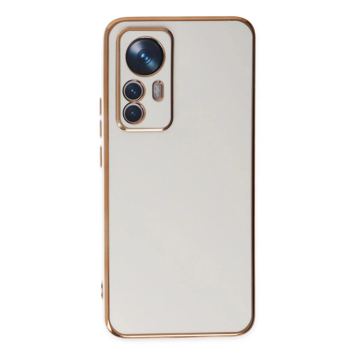 Xiaomi Mi 12t Pro ile Uyumlu Volet Silikon Kılıf - Beyaz, 7 Renk Seçeneği, Gold Detaylı Premium Koruma Xiaomi Mi 12t Pro ile Uyumlu Volet Silikon Kılıf - Beyaz, 7 Renk Seçeneği, Gold Detaylı Premium Koruma