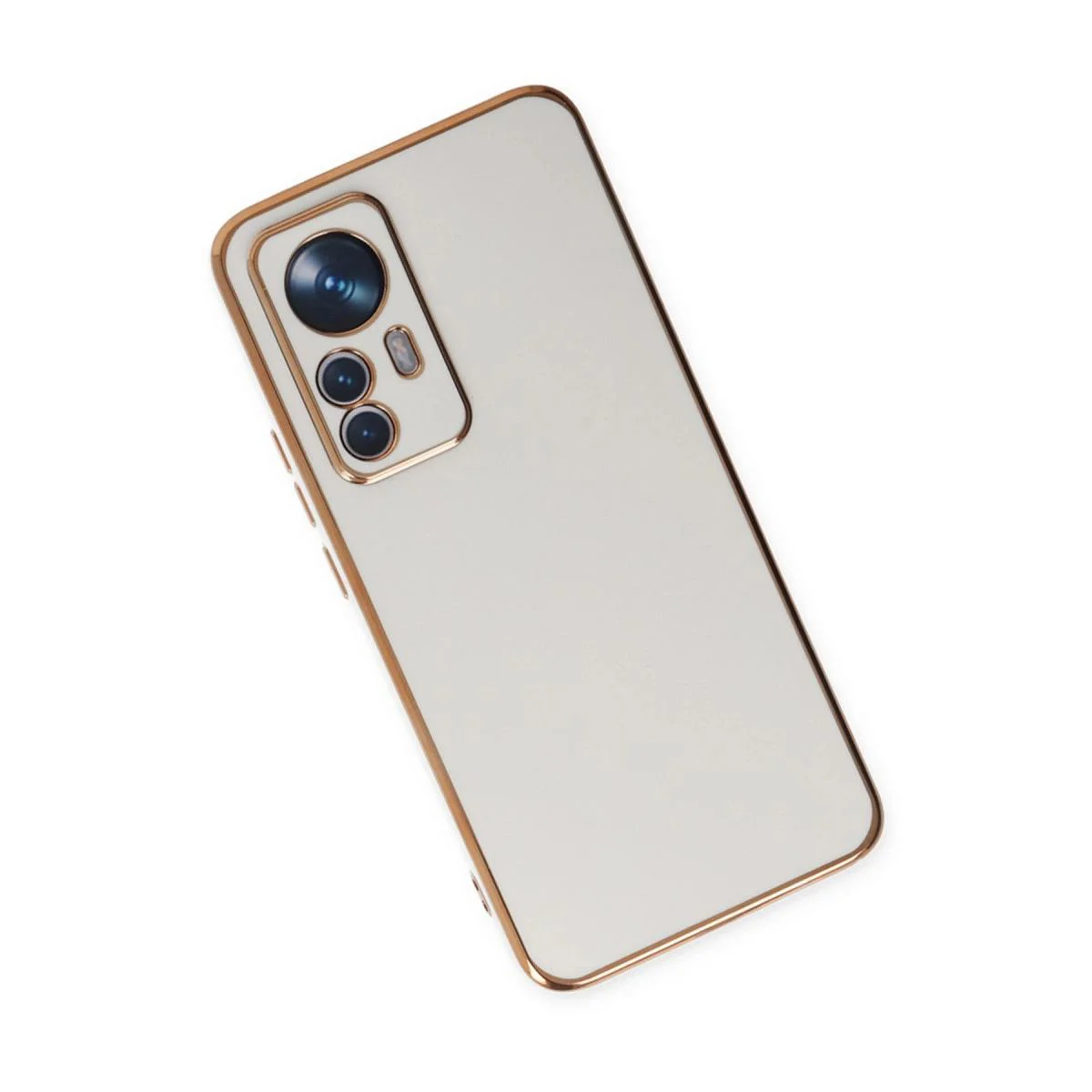 Xiaomi Mi 12t Pro ile Uyumlu Volet Silikon Kılıf - Beyaz, 7 Renk Seçeneği, Gold Detaylı Premium Koruma Xiaomi Mi 12t Pro ile Uyumlu Volet Silikon Kılıf - Beyaz, 7 Renk Seçeneği, Gold Detaylı Premium Koruma