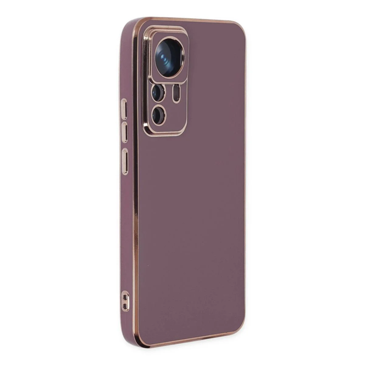 Xiaomi Mi 12t Pro ile Uyumlu Volet Silikon Kılıf - Mor Xiaomi Mi 12t Pro ile Uyumlu Volet Silikon Kılıf - Mor