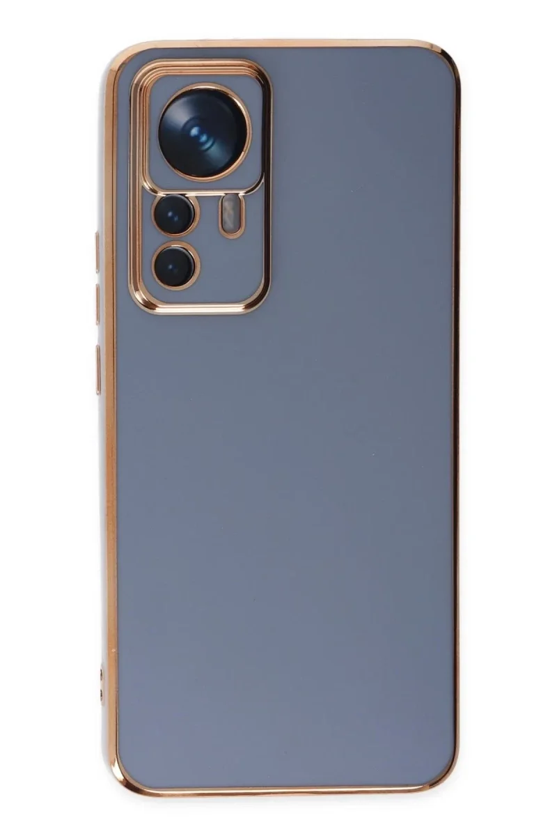 Xiaomi Mi 12T Pro Kılıf Volet Silikon - Mavi