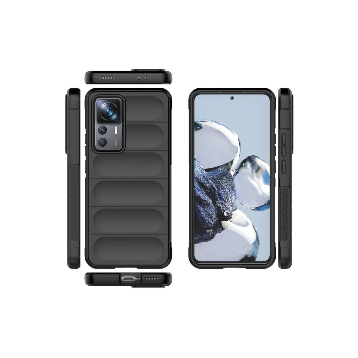 Xiaomi Mi 12t Pro Kılıf Optimum Silikon - Siyah Xiaomi Mi 12t Pro Kılıf Optimum Silikon - Siyah
