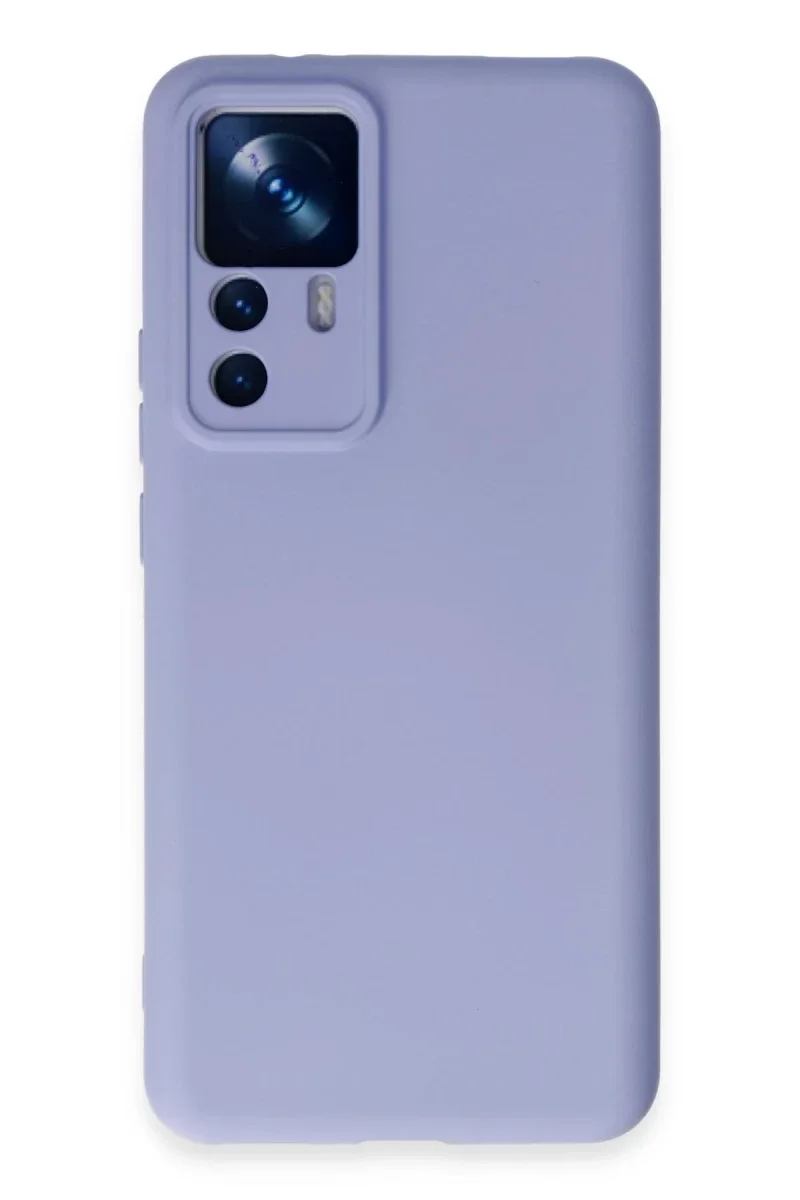 Xiaomi Mi 12T Pro Kılıf Nano içi Kadife Silikon - Lila Xiaomi Mi 12T Pro Kılıf Nano içi Kadife Silikon - Lila