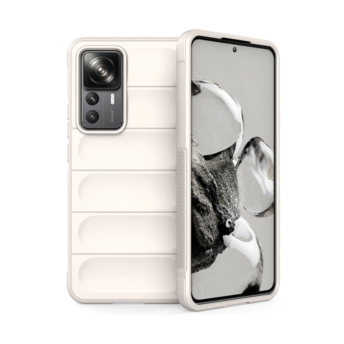 Xiaomi Mi 12t Pro Kılıf Optimum Silikon - Krem Xiaomi Mi 12t Pro Kılıf Optimum Silikon - Krem