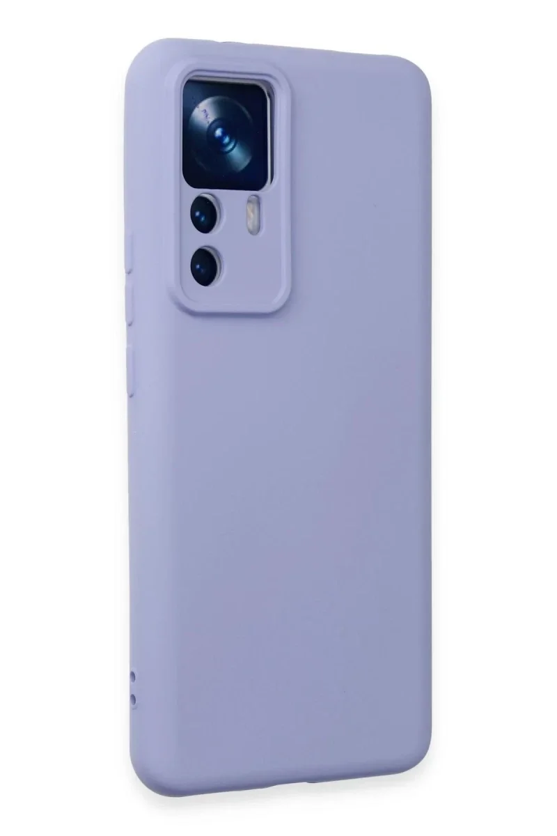 Xiaomi Mi 12T Pro Kılıf Nano içi Kadife Silikon - Lila Xiaomi Mi 12T Pro Kılıf Nano içi Kadife Silikon - Lila