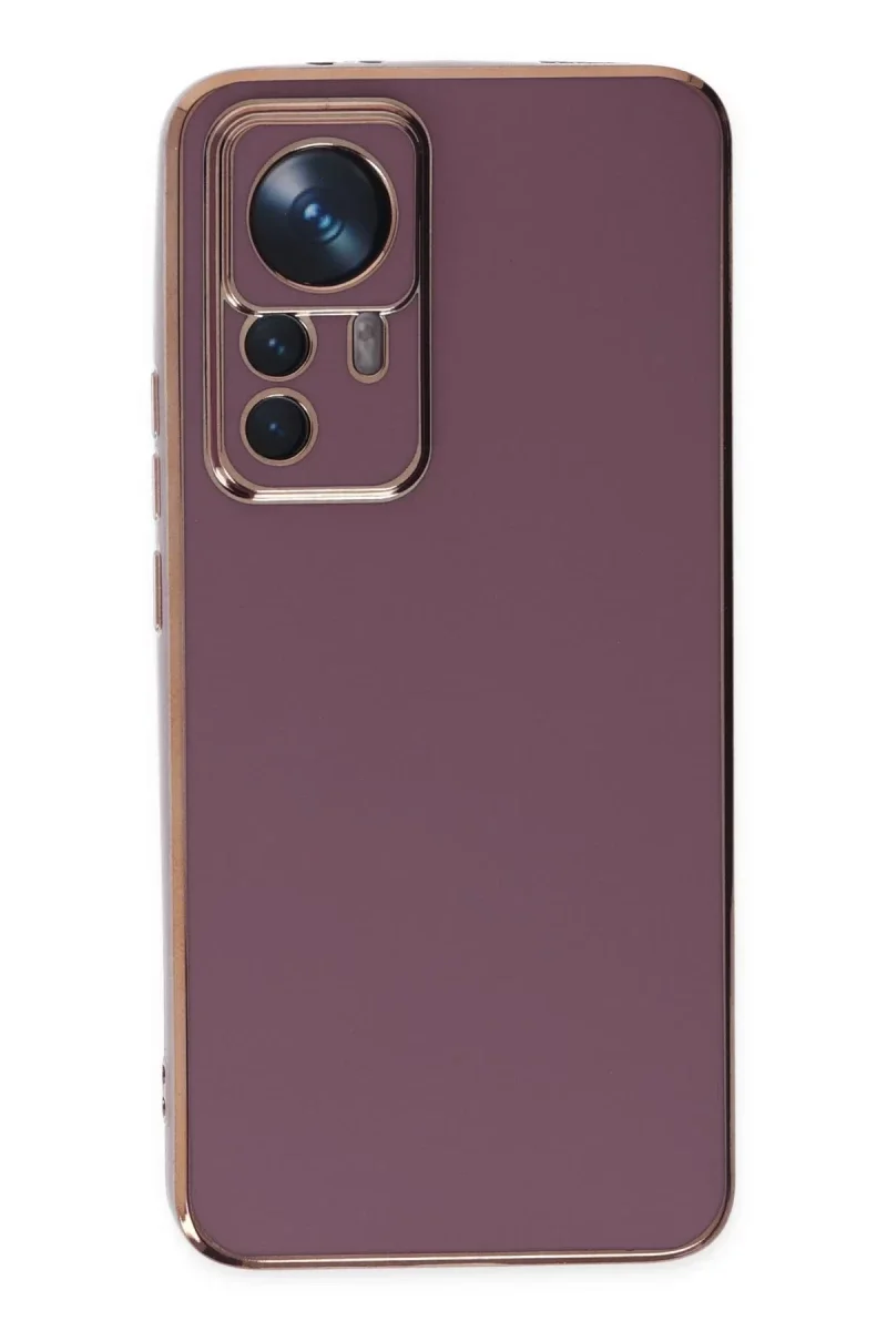 Xiaomi Mi 12T Pro Kılıf Volet Silikon - Mor