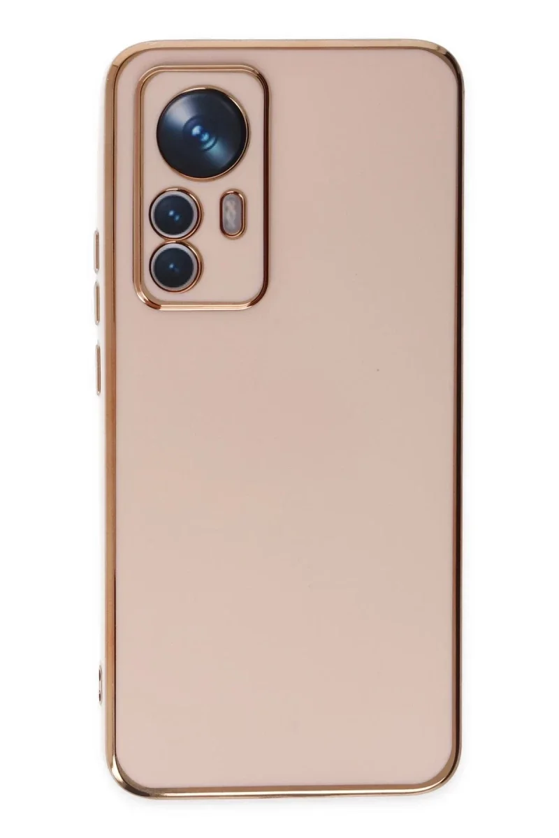 Xiaomi Mi 12T Pro Kılıf Volet Silikon - Pembe
