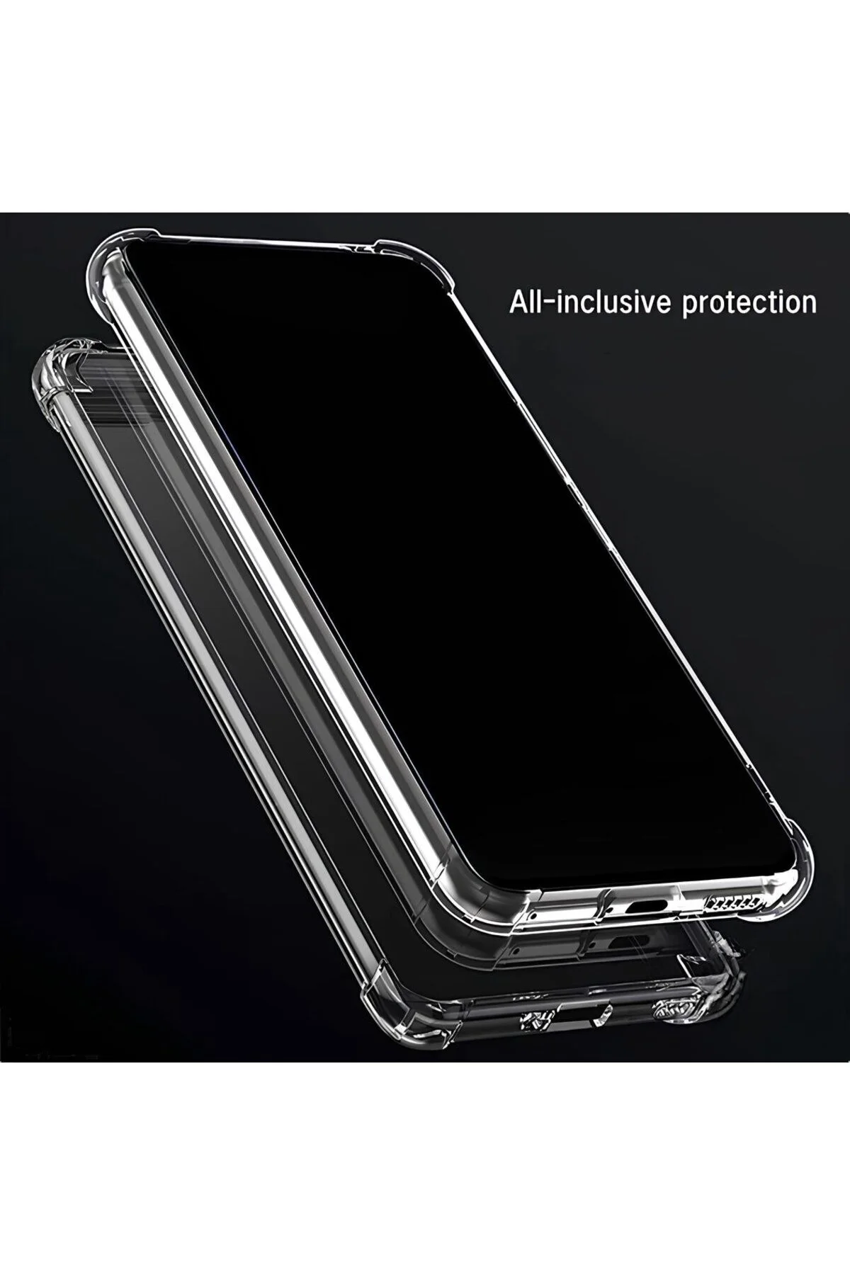 Xiaomi Mi 13 Antişok Arkası Sert Sararmaz Kenarları Yumuşak Şeffaf Silikon Kılıf