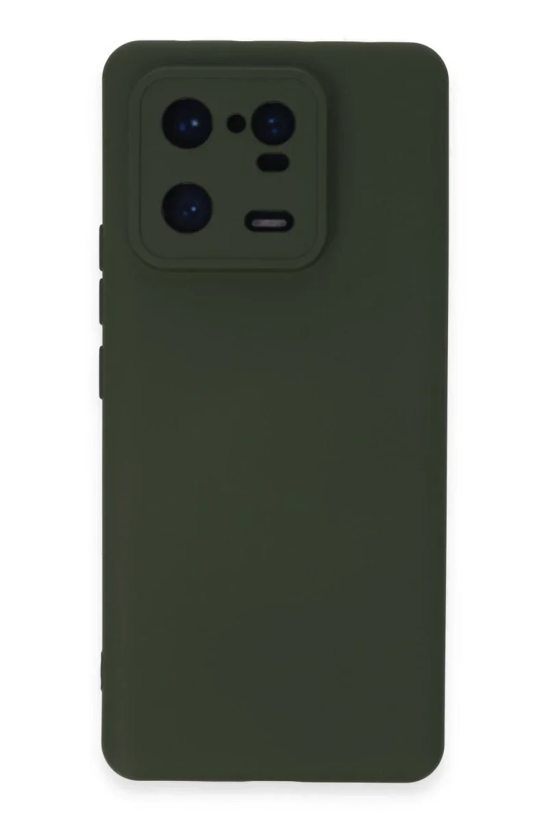 Xiaomi Mi 13 Pro Kılıf Nano içi Kadife Silikon - Koyu Yeşil