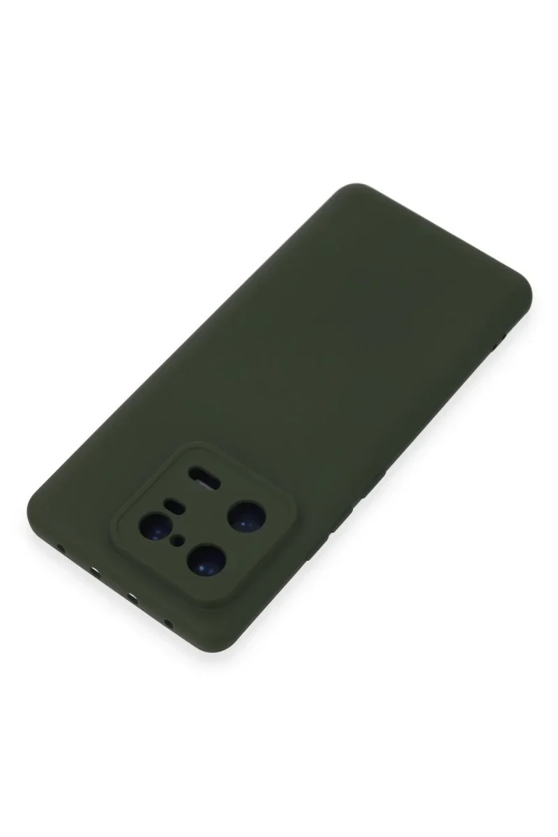 Xiaomi Mi 13 Pro Kılıf Nano içi Kadife Silikon - Koyu Yeşil
