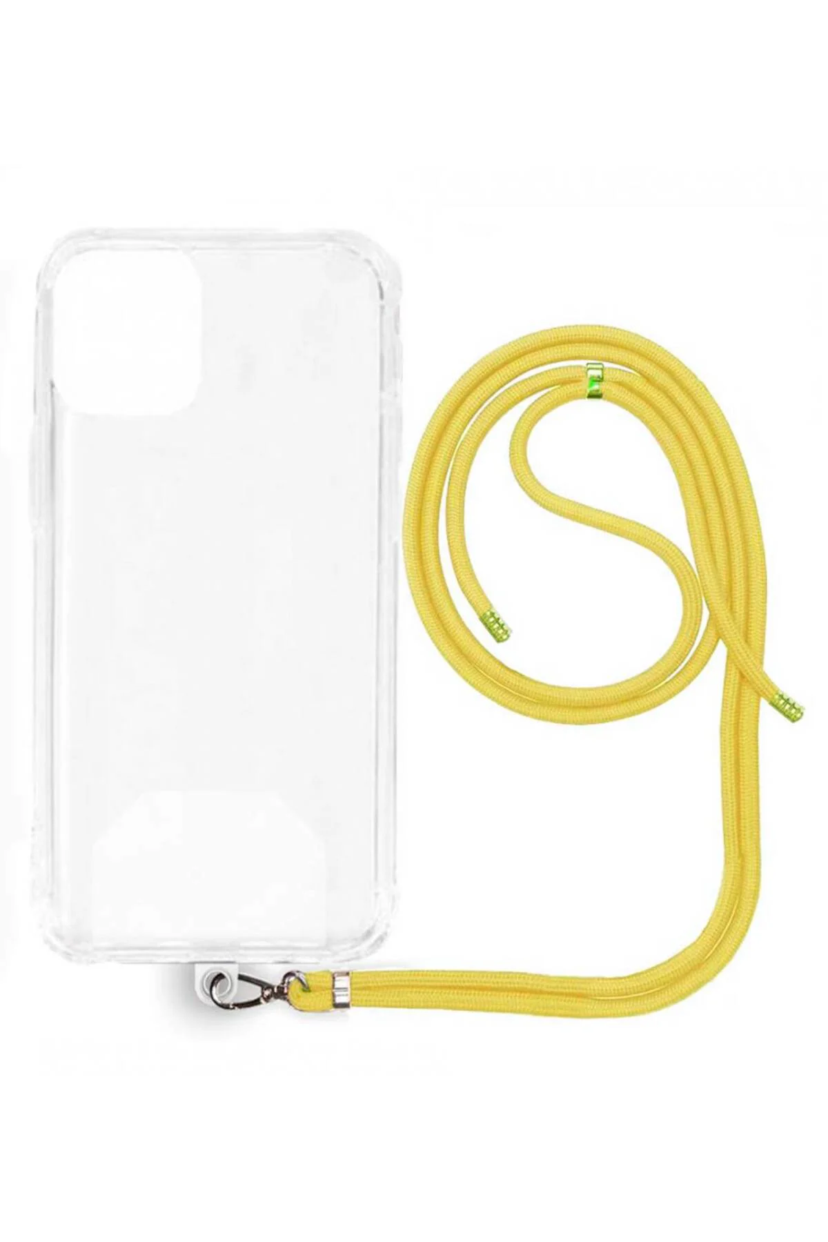 Xiaomi Mi 13 T İp Askılı Şeffaf Silikon Kılıf Lila