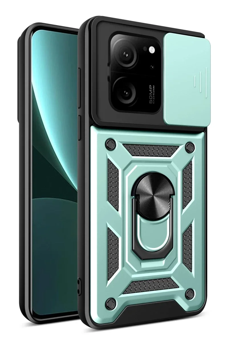Xiaomi Mi 13T Pro Kılıf Pars Lens Yüzüklü Silikon - Yeşil Fiyatı, Yorumları ve Özellikleri