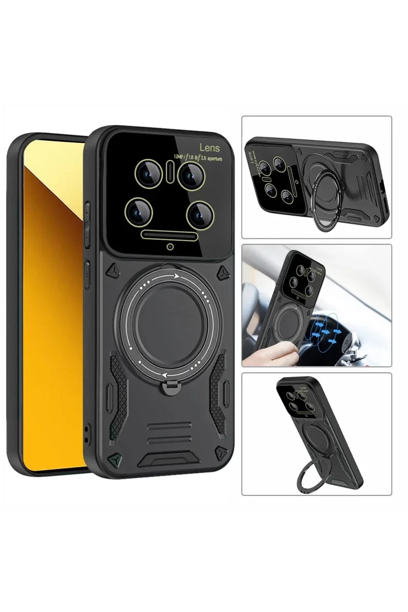 Xiaomi Mi 14 Ultra Kılıf Joy Lens Standlı Kapak - Mor Fiyatı, Yorumları ve Özellikleri