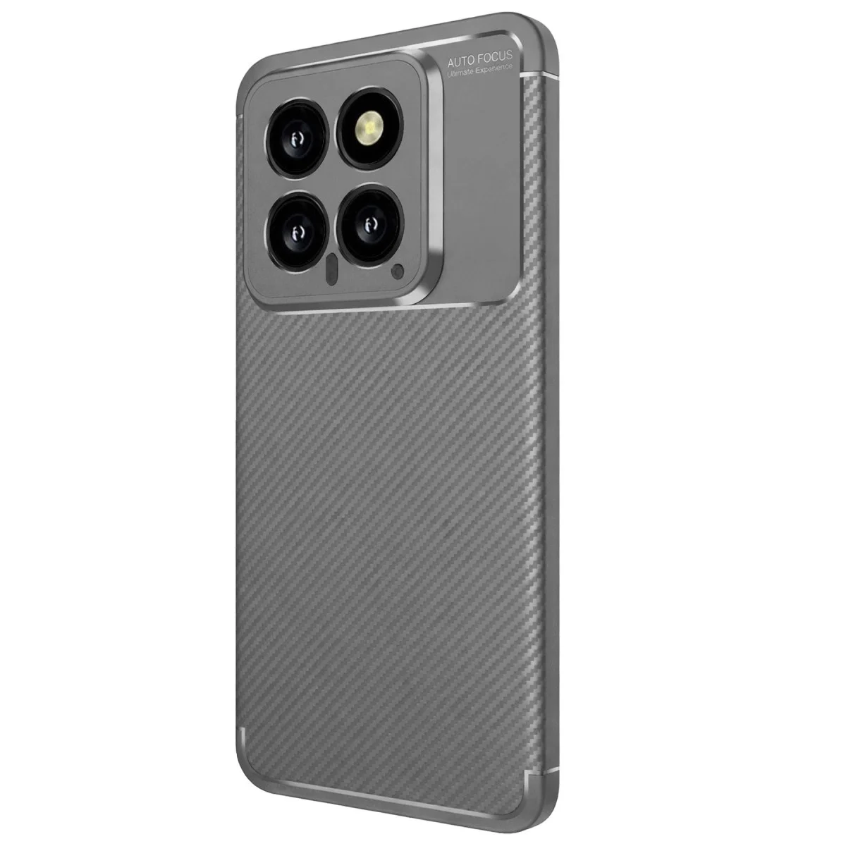 Xiaomi Mi 14t Kılıf Auto Focus Karbon Kapak - Gri Xiaomi Mi 14t Kılıf Auto Focus Karbon Kapak - Gri