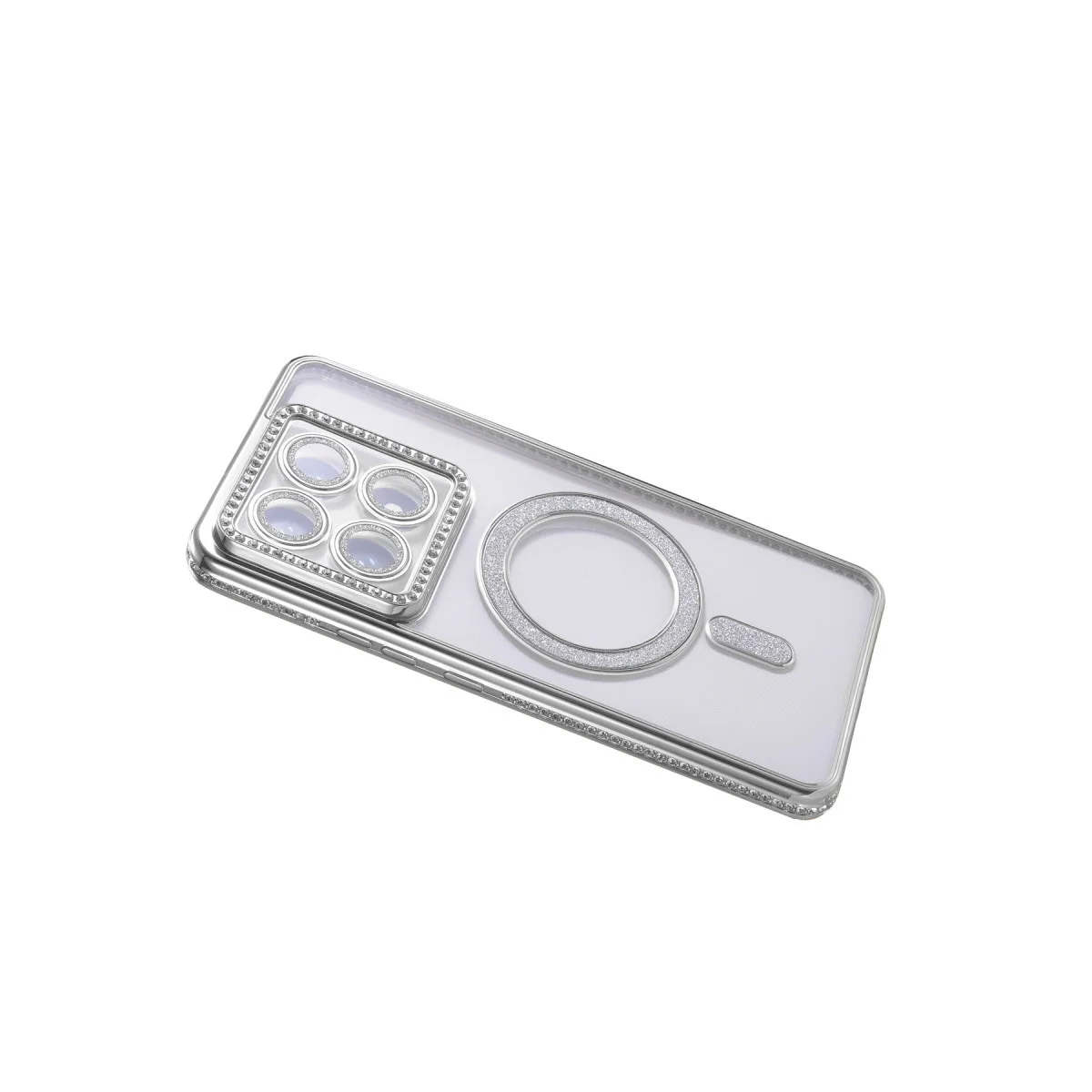 Xiaomi Mi 14t Pro Joke Simli Magneticsafe Kılıf - Gümüş Xiaomi Mi 14t Pro Joke Simli Magneticsafe Kılıf - Gümüş
