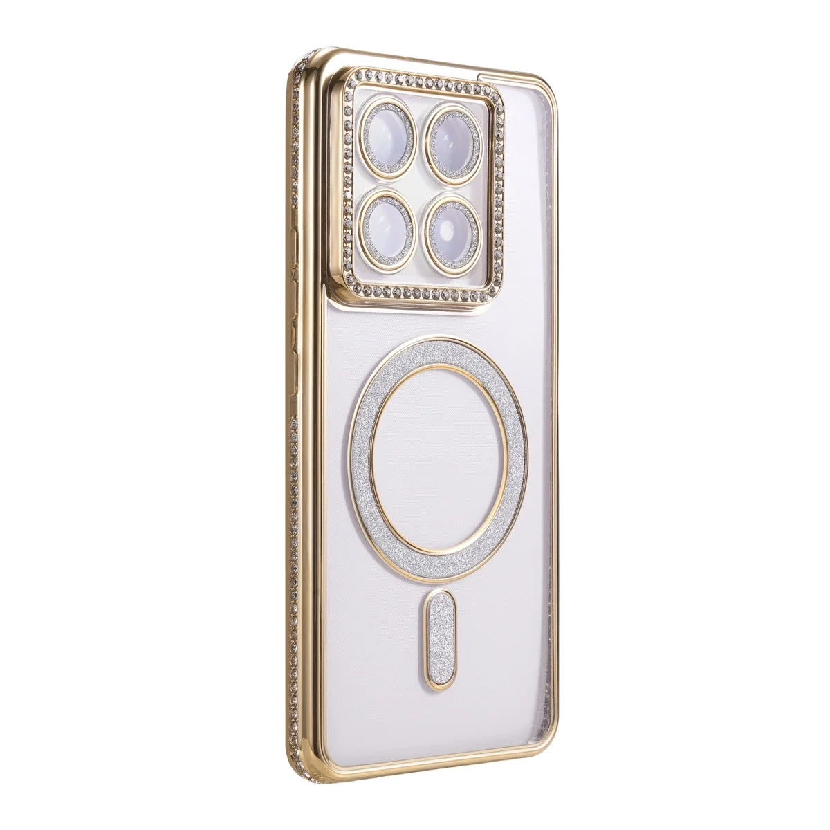 Xiaomi Mi 14t Pro Joke Simli Magneticsafe Kılıf - Gold Xiaomi Mi 14t Pro Joke Simli Magneticsafe Kılıf - Gold