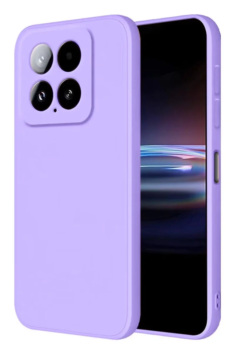 Xiaomi Mi 14T Pro Kılıf Nano içi Kadife Silikon - Lila Xiaomi Mi 14T Pro Kılıf Nano içi Kadife Silikon - Lila