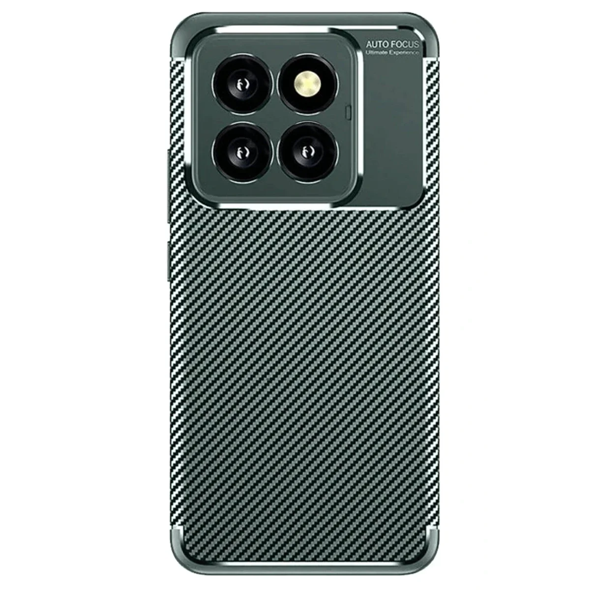 Xiaomi Mi 14T Pro Kılıf Auto Focus Karbon Kapak - Koyu Yeşil Xiaomi Mi 14T Pro Kılıf Auto Focus Karbon Kapak - Koyu Yeşil