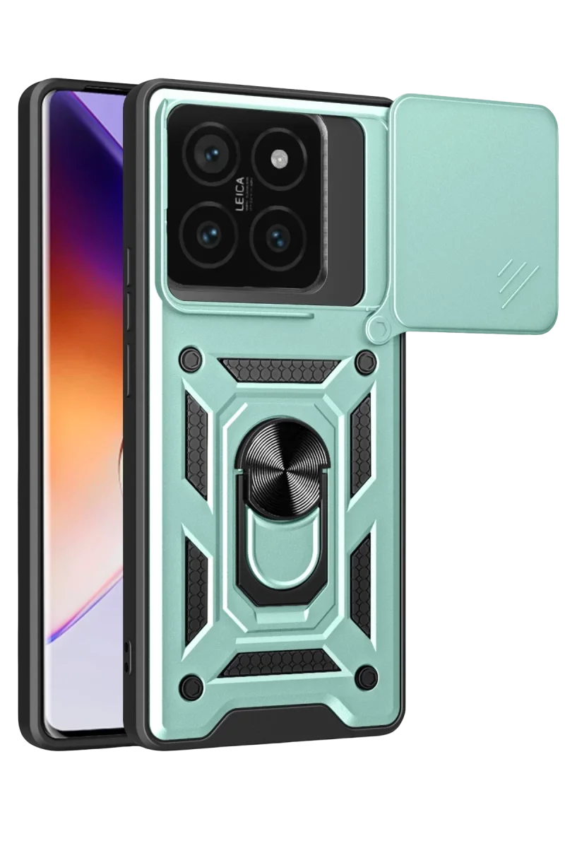 Xiaomi Mi 14T Pro Kılıf Pars Lens Yüzüklü Silikon - Yeşil Fiyatı, Yorumları ve Özellikleri