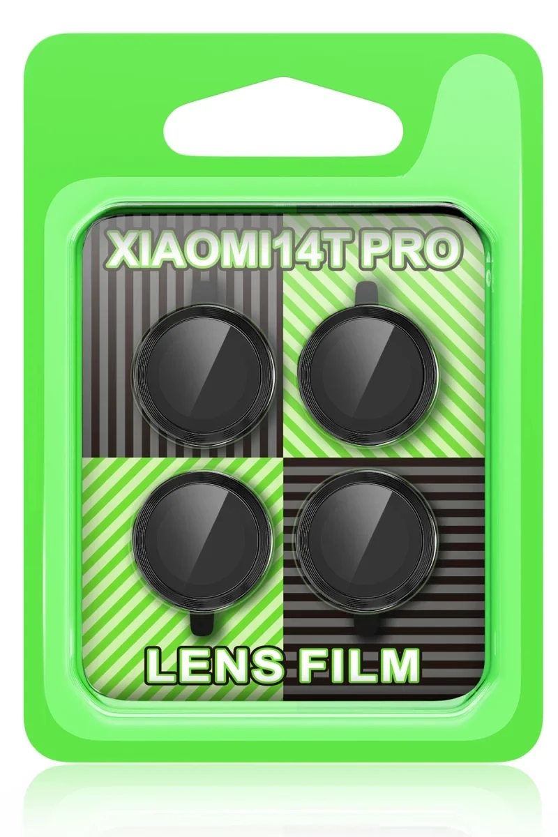 Xiaomi Mi 14T Pro Raze Metal Kamera Lens - Siyah Xiaomi Mi 14T Pro Raze Metal Kamera Lens - Siyah