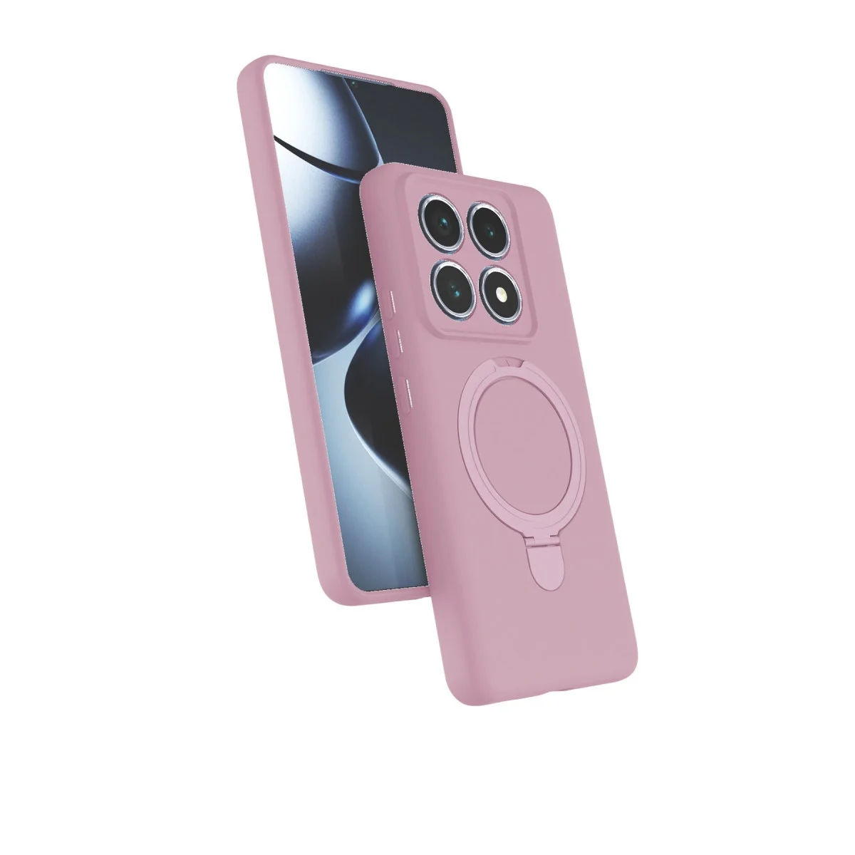 Xiaomi Mi 14t Pro Regal Magsafe Standlı Kapak - Açık Pembe Xiaomi Mi 14t Pro Regal Magsafe Standlı Kapak - Açık Pembe
