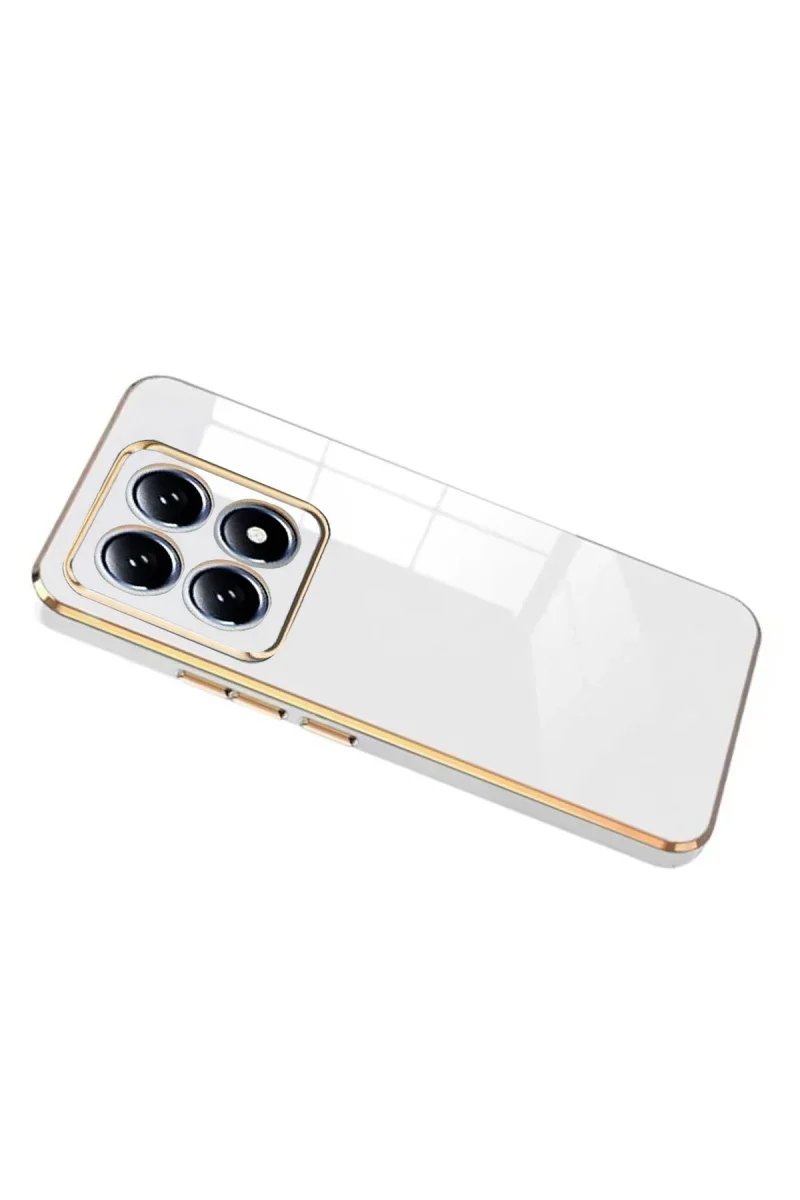 Xiaomi Mi 14T Pro Volet Silikon - Beyaz Xiaomi Mi 14T Pro Volet Silikon - Beyaz