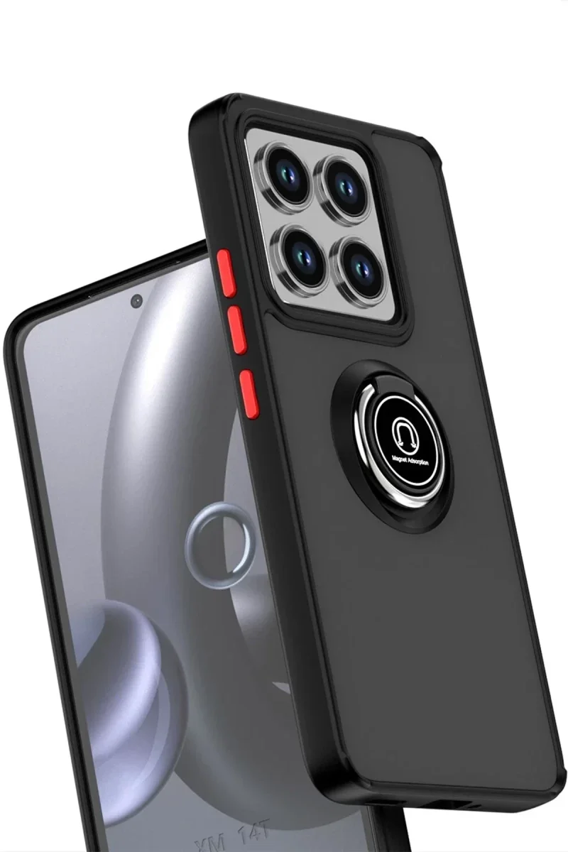 Xiaomi Mi 15 Kılıf Montreal Yüzüklü Silikon Kapak - Yeşil Xiaomi Mi 15 Kılıf Montreal Yüzüklü Silikon Kapak - Yeşil