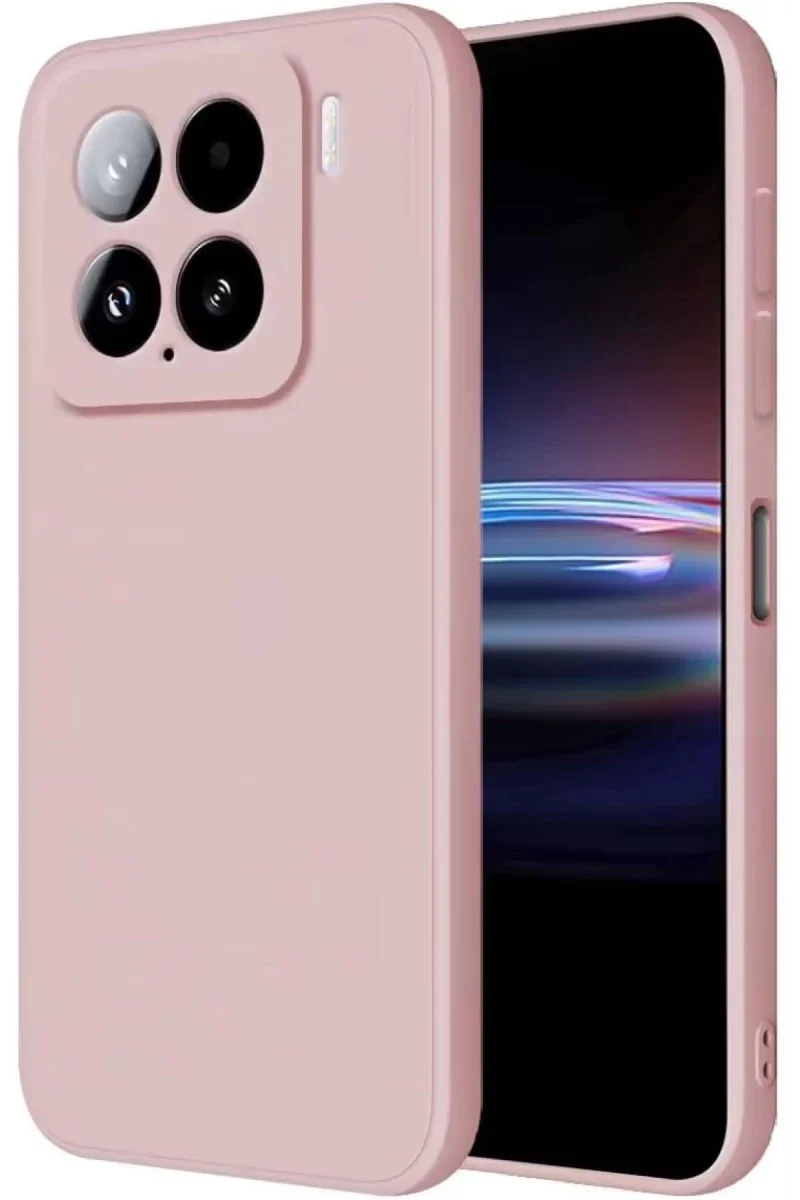 Xiaomi Mi 15 Kılıf Nano içi Kadife Silikon - Pudra Xiaomi Mi 15 Kılıf Nano içi Kadife Silikon - Pudra