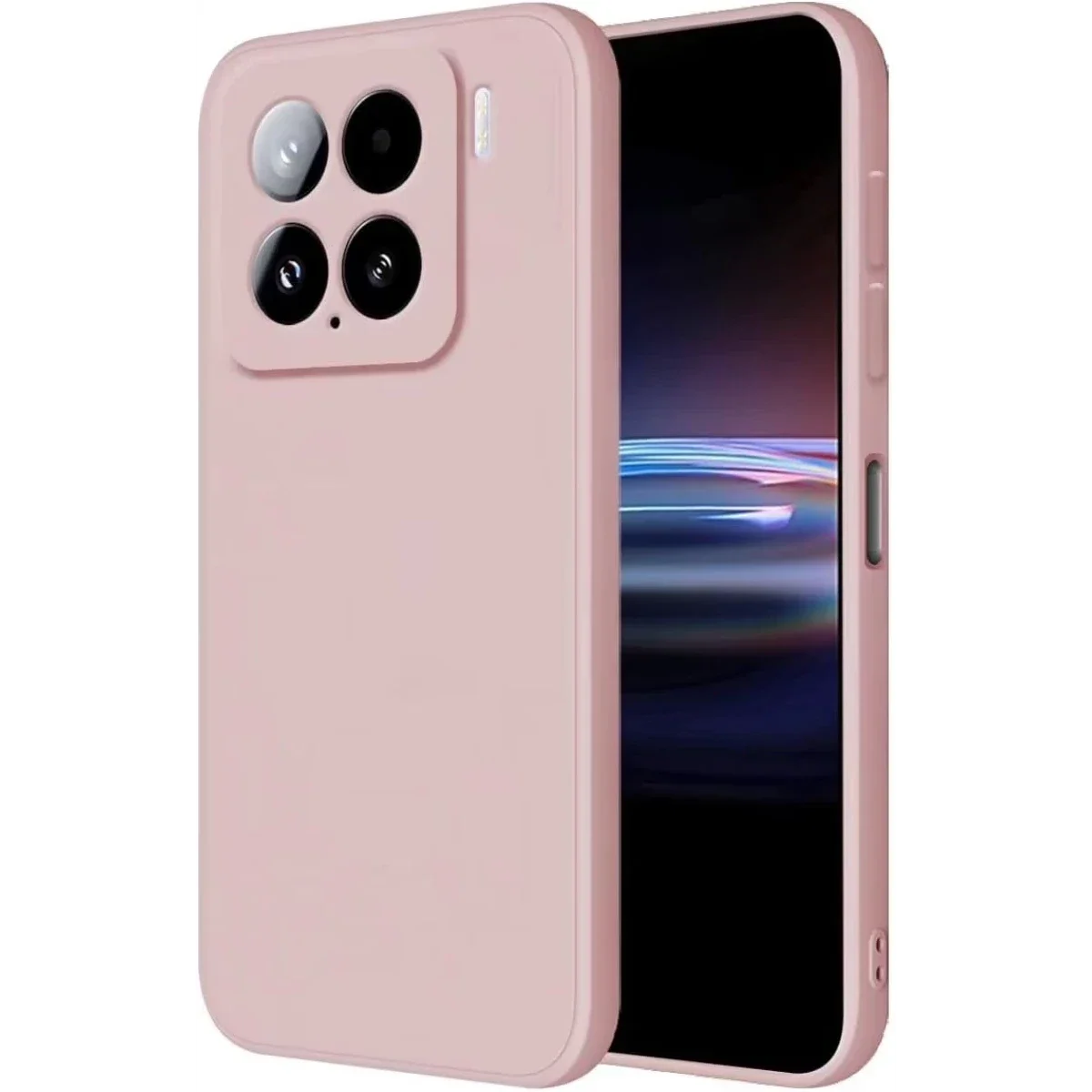 Xiaomi Mi 15 Kılıf Nano içi Kadife Silikon - Pudra Xiaomi Mi 15 Kılıf Nano içi Kadife Silikon - Pudra