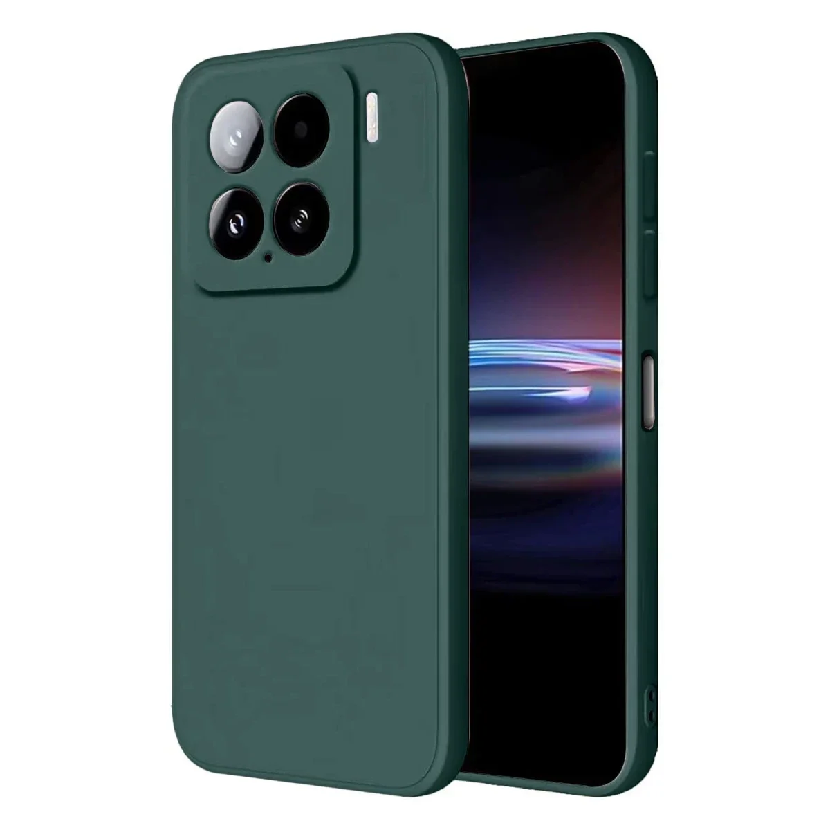 Xiaomi Mi 15 Pro Kılıf Nano içi Kadife Silikon - Koyu Yeşil