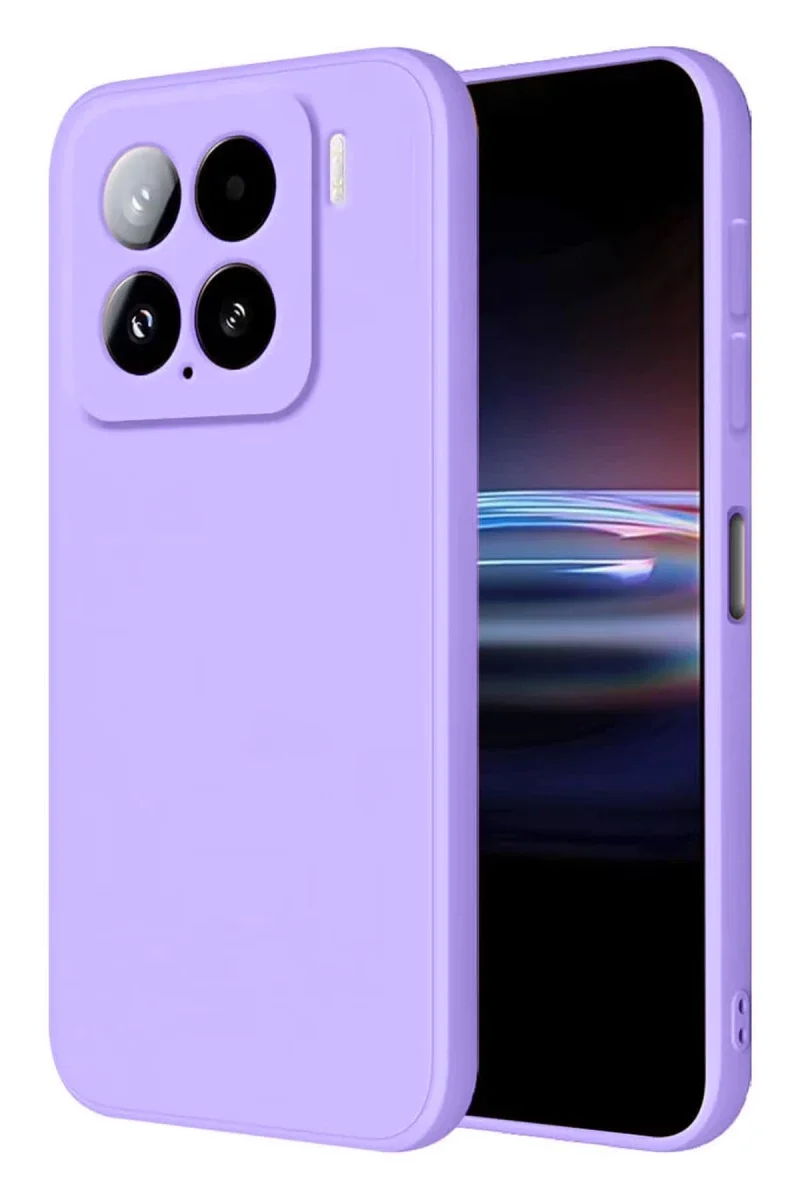 Xiaomi Mi 15 Pro Kılıf Nano içi Kadife Silikon - Lila Xiaomi Mi 15 Pro Kılıf Nano içi Kadife Silikon - Lila