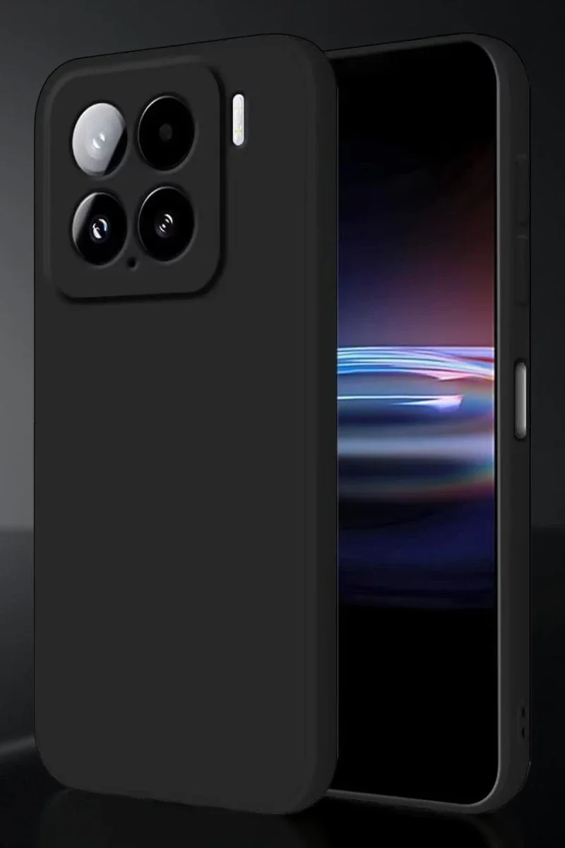 Xiaomi Mi 15 Pro Kılıf Nano içi Kadife Silikon - Siyah Xiaomi Mi 15 Pro Kılıf Nano içi Kadife Silikon - Siyah