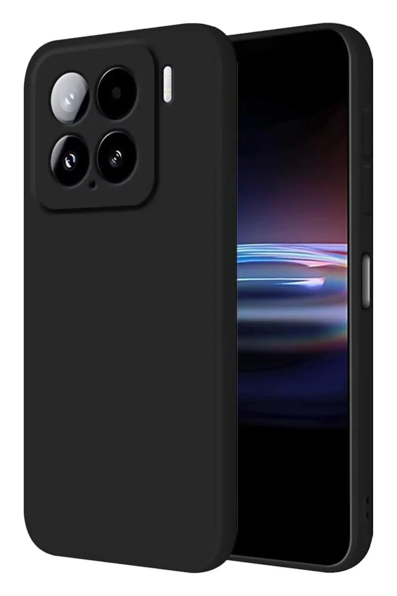 Xiaomi Mi 15 Pro Kılıf Nano içi Kadife Silikon - Siyah Xiaomi Mi 15 Pro Kılıf Nano içi Kadife Silikon - Siyah
