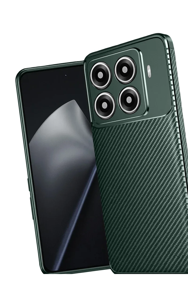 Xiaomi Mi 15T Pro Auto Focus Karbon Kapak - Koyu Yeşil Xiaomi Mi 15T Pro Auto Focus Karbon Kapak - Koyu Yeşil