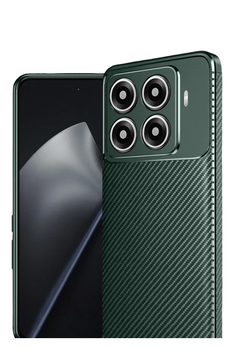 Xiaomi Mi 15T Pro Auto Focus Karbon Kapak - Koyu Yeşil Xiaomi Mi 15T Pro Auto Focus Karbon Kapak - Koyu Yeşil
