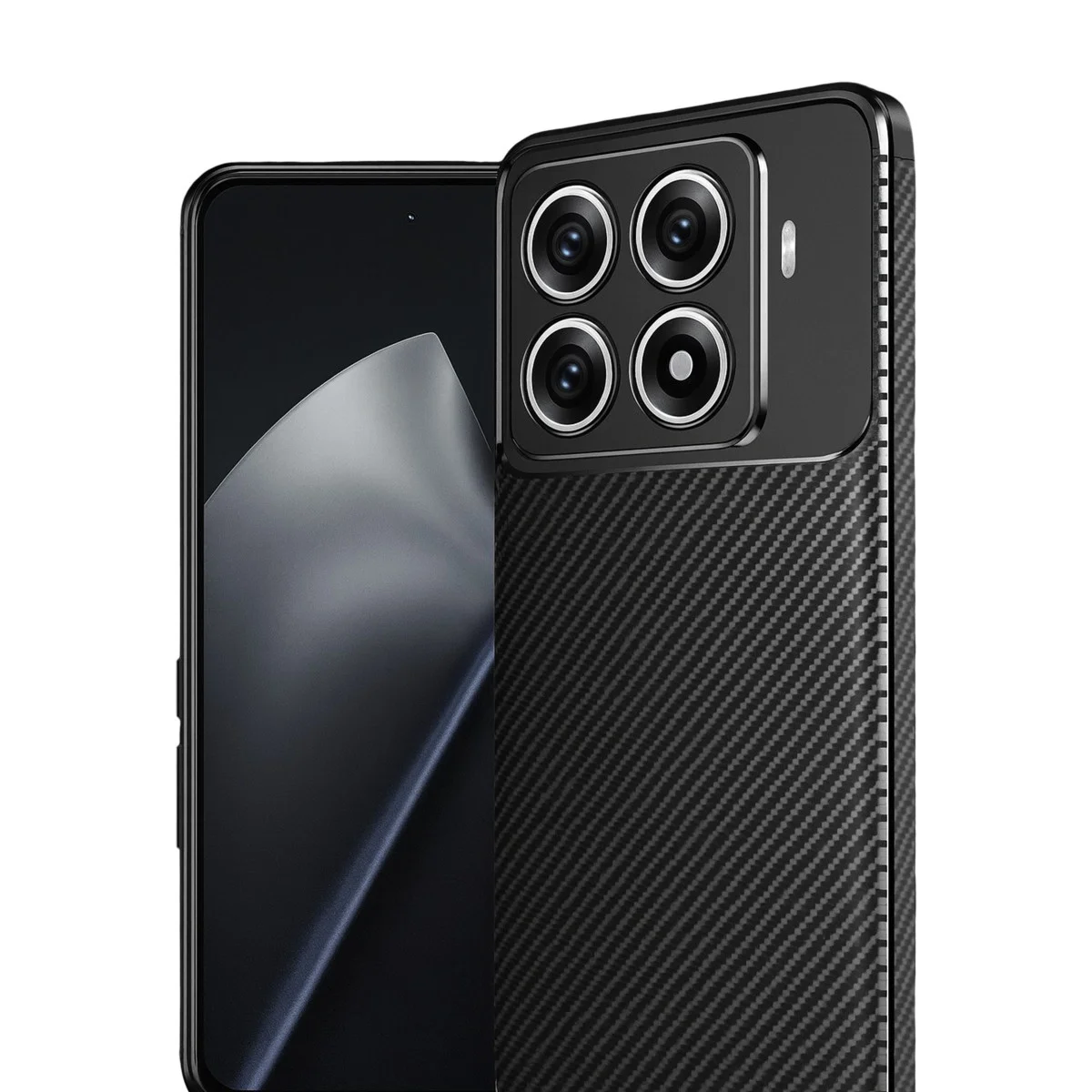 Xiaomi Mi 15t Pro Auto Focus Karbon Kapak - Siyah Xiaomi Mi 15t Pro Auto Focus Karbon Kapak - Siyah