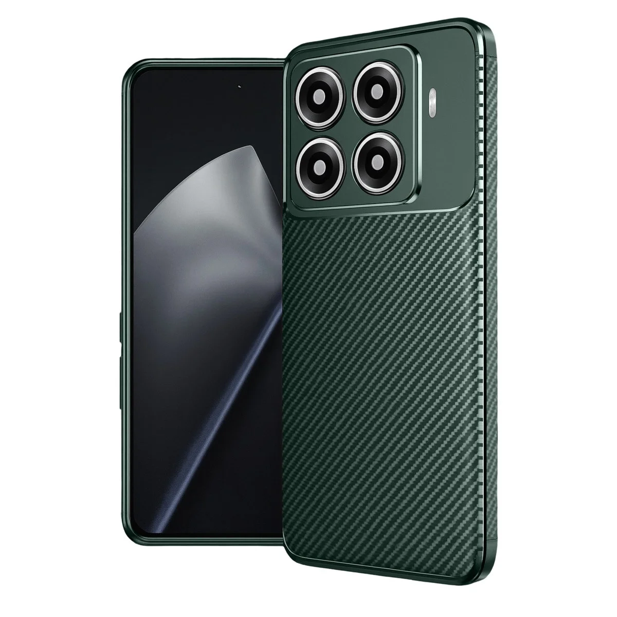 Xiaomi Mi 15t Pro Auto Focus Karbon Kapak - Koyu Yeşil Xiaomi Mi 15t Pro Auto Focus Karbon Kapak - Koyu Yeşil