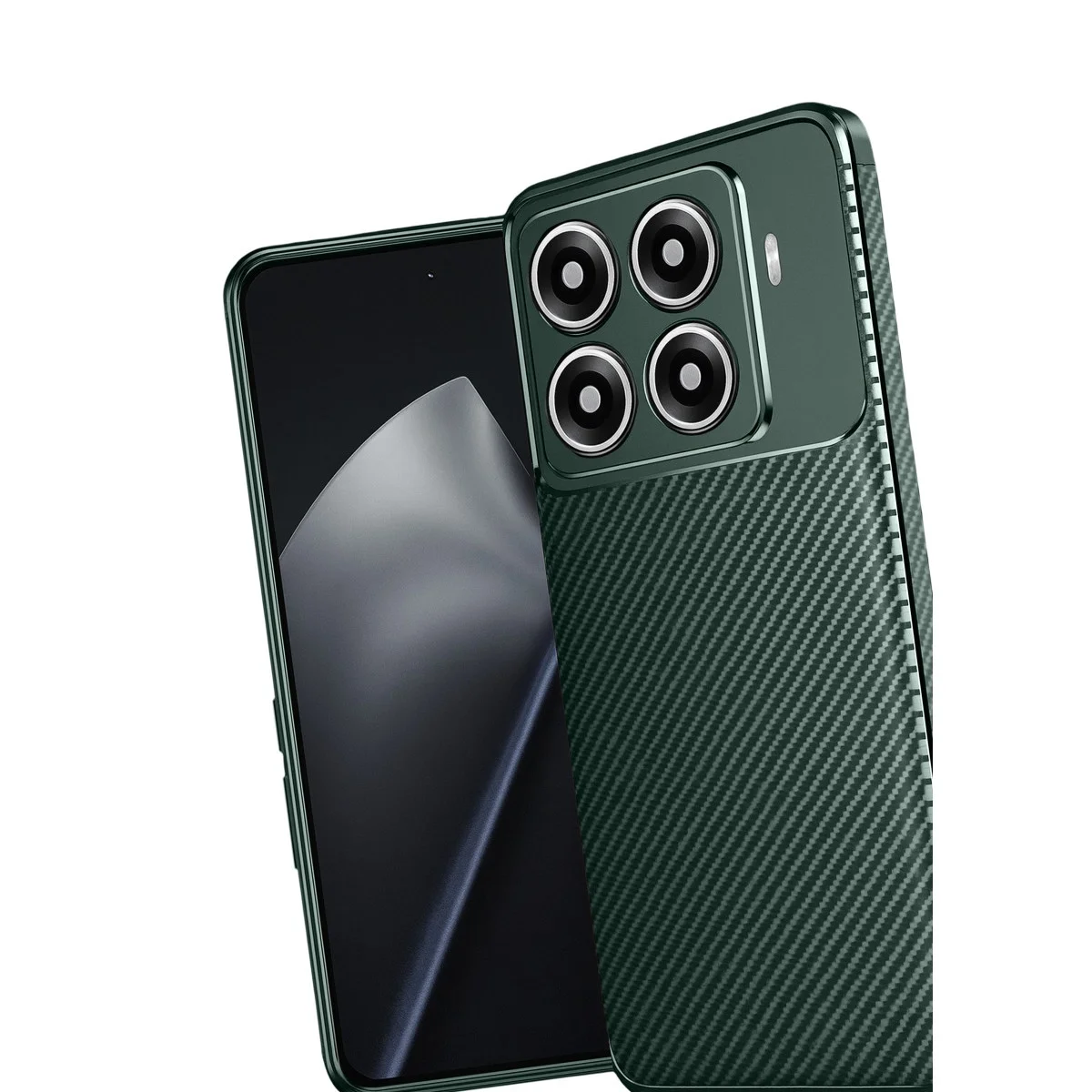 Xiaomi Mi 15t Pro Auto Focus Karbon Kapak - Koyu Yeşil Xiaomi Mi 15t Pro Auto Focus Karbon Kapak - Koyu Yeşil