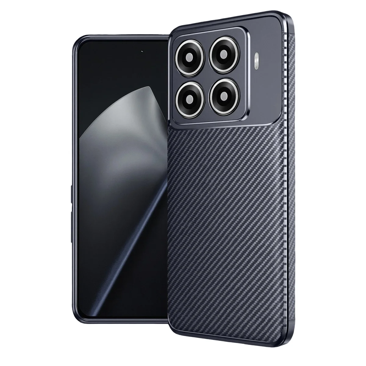 Xiaomi Mi 15t Pro Auto Focus Karbon Kapak - Lacivert Xiaomi Mi 15t Pro Auto Focus Karbon Kapak - Lacivert