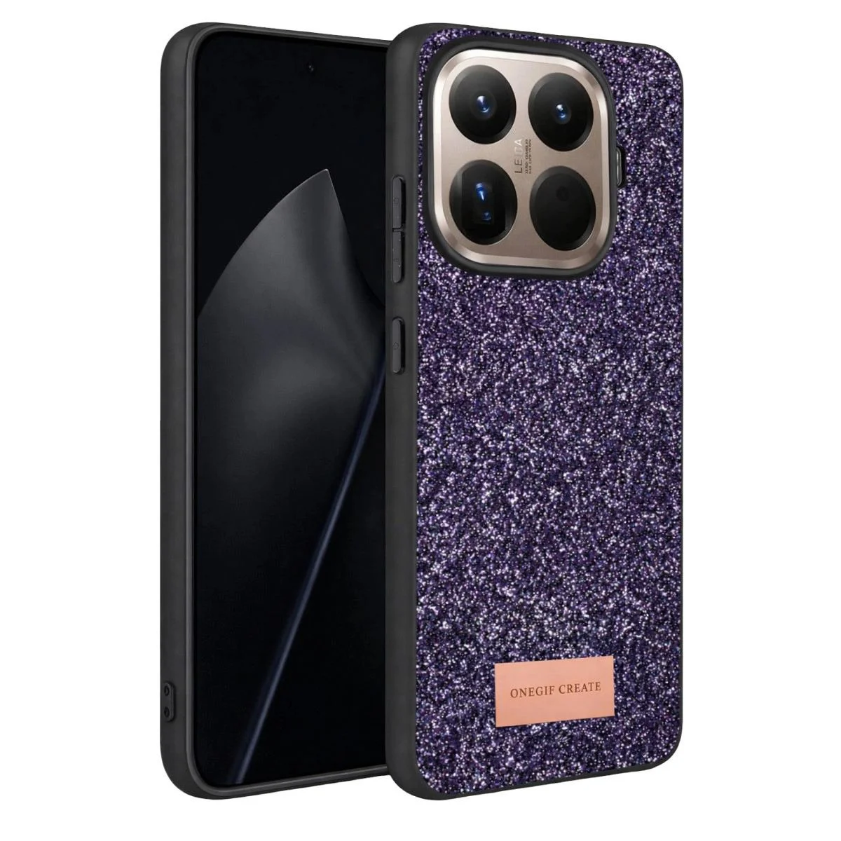 Xiaomi Mi 15t Pro ile Uyumlu Bright Simli Kapak - Derin Mor Boncuk İşlemeli Xiaomi Mi 15t Pro ile Uyumlu Bright Simli Kapak - Derin Mor Boncuk İşlemeli