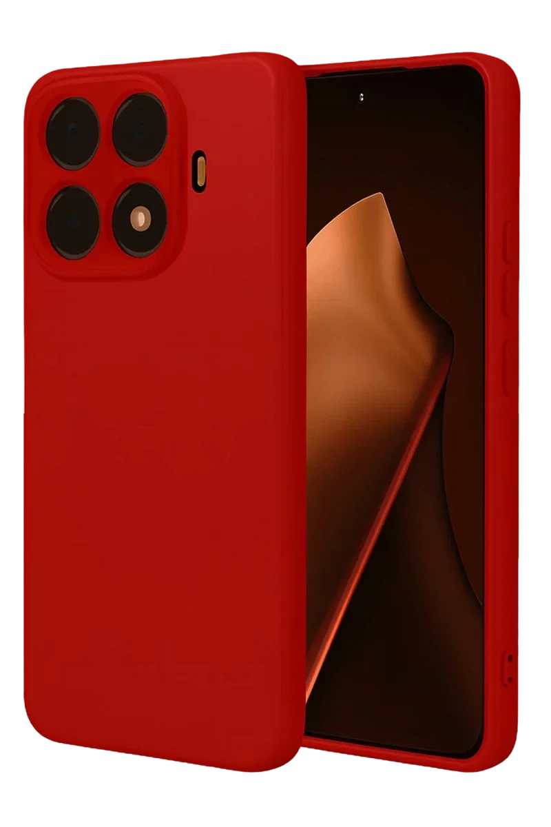Xiaomi Mi 15T Pro Nano içi Kadife Silikon - Kırmızı Xiaomi Mi 15T Pro Nano içi Kadife Silikon - Kırmızı