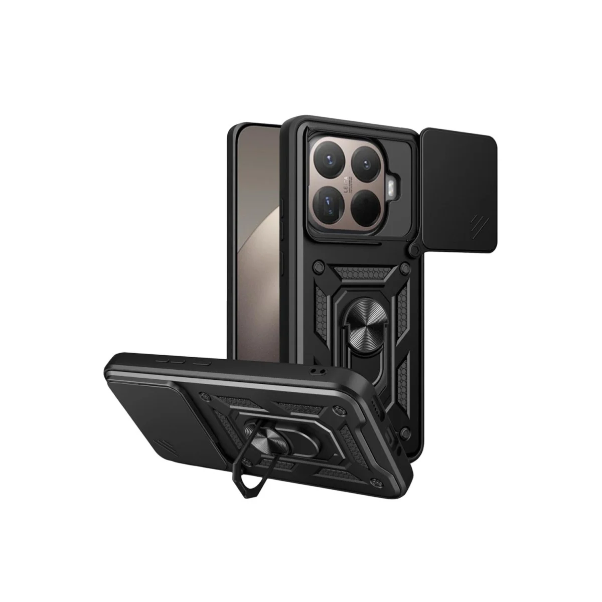 Xiaomi Mi 15t Pro Pars Lens Yüzüklü Silikon - Siyah Xiaomi Mi 15t Pro Pars Lens Yüzüklü Silikon - Siyah