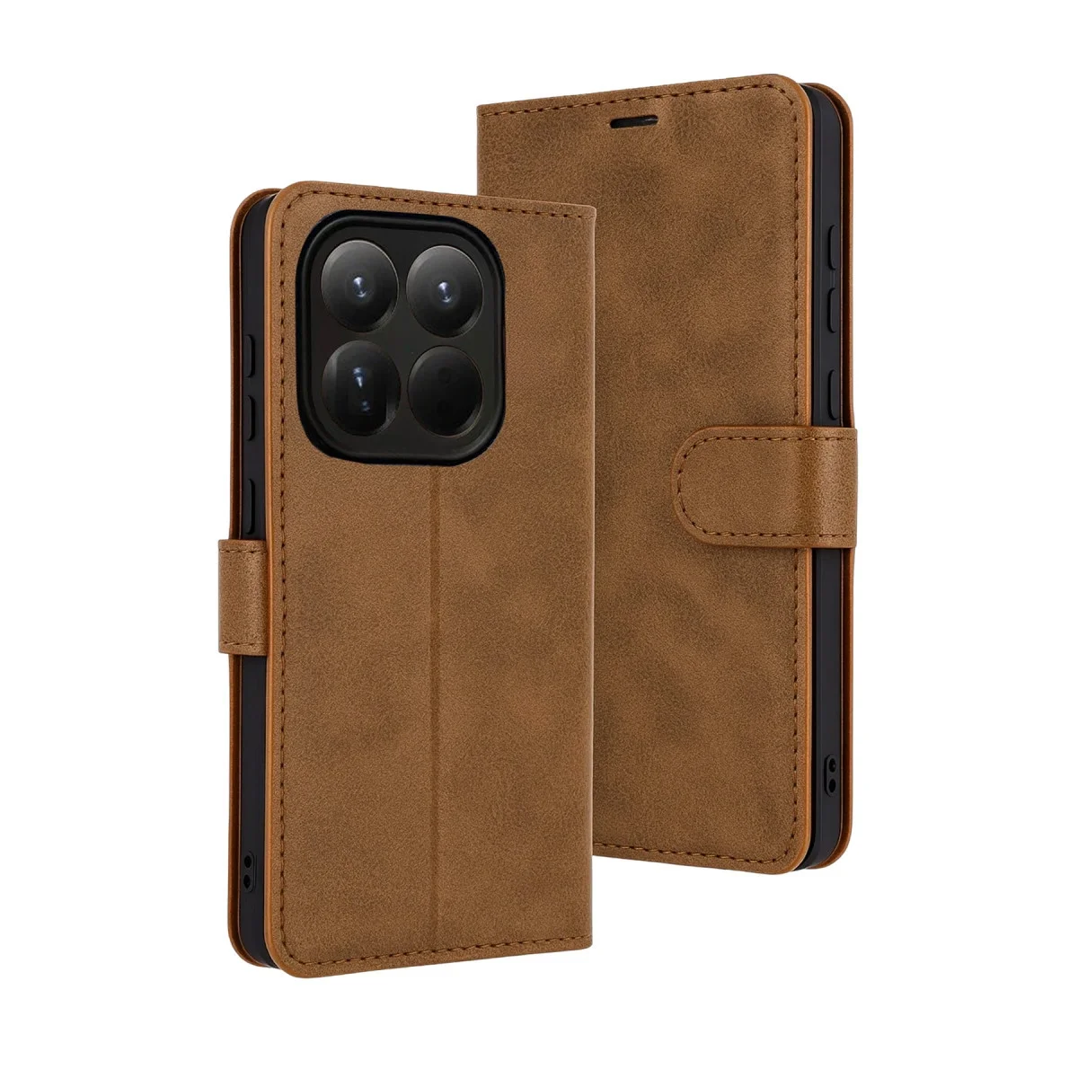 Xiaomi Mi 15t Trend S Plus Kapaklı Kılıf - Taba Xiaomi Mi 15t Trend S Plus Kapaklı Kılıf - Taba
